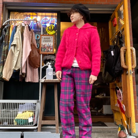 [USED] PINKモヘアニット