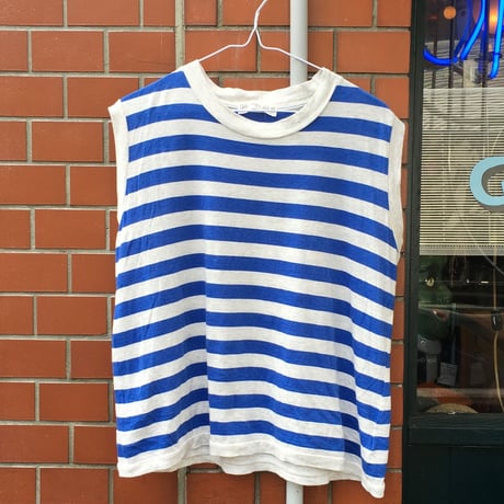 [USED]ボーダーフレンチスリーブTee