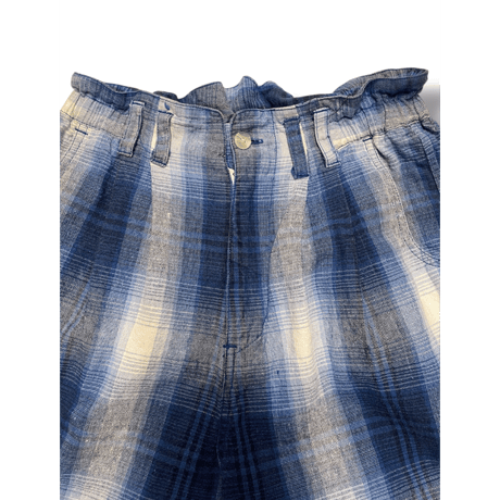 [USED] BLUE チェックハーフPANTS