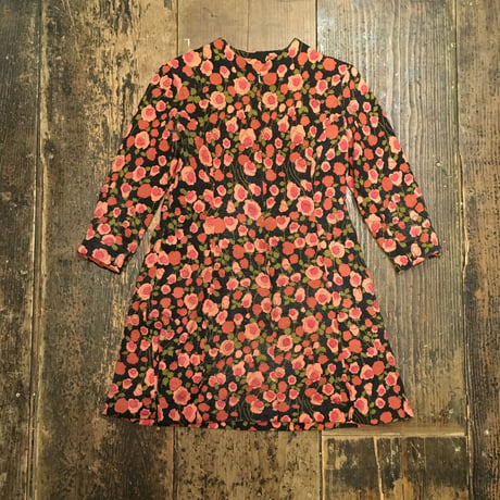 [USED]FLOWER PATTERN mini ワンピース