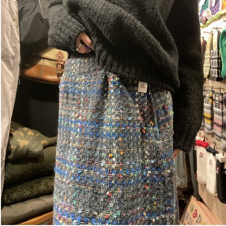 [USED] ツイード ロングスカート