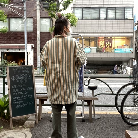 [DEADSTOCK]Stripe Sleeping SHIRTS