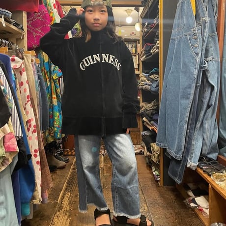 [USED] "GUINNESS" ベロア ジャージ