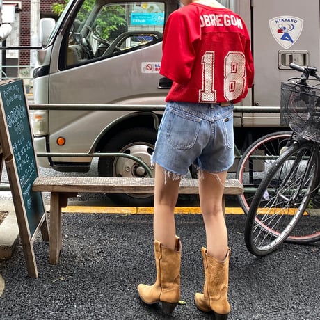 [USED] OLD Lee CUTOFF DENIM / W28 USA