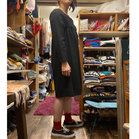 [USED] BLACK ギャザーワンピース🖤