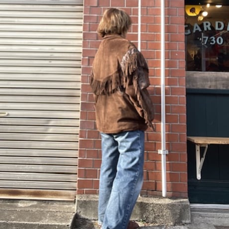 [USED] vintageフリンジ SUEDE JKT