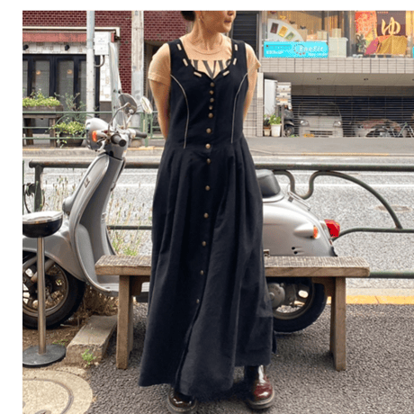 [USED] euro C&A BLACKワンピース