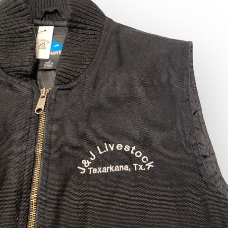 [USED] BLACK ダック地 WORK VEST
