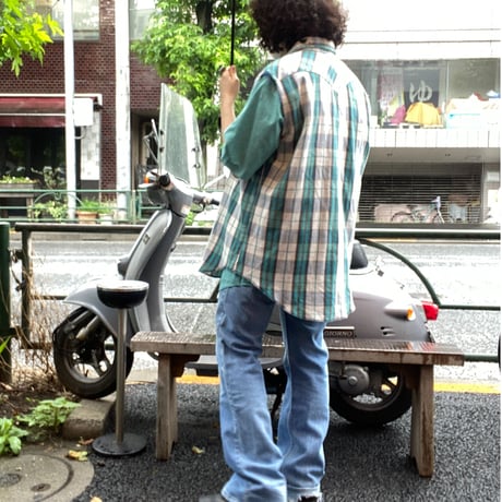 [USED] ノースリーブ🌿チェックshirt