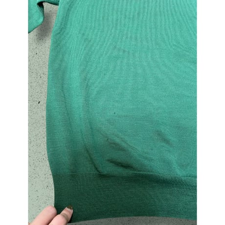 [USED] Vネックニットセーター　green💚
