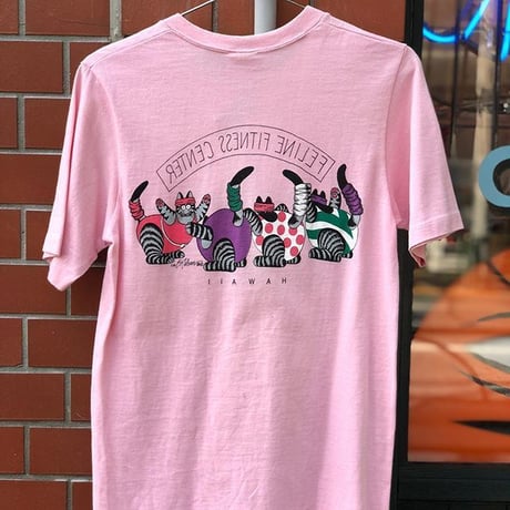 [USED] ネコちゃんフィットネスセンター　プリントTee