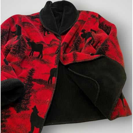 [USED] フリースリバーシブルコート♥️🖤