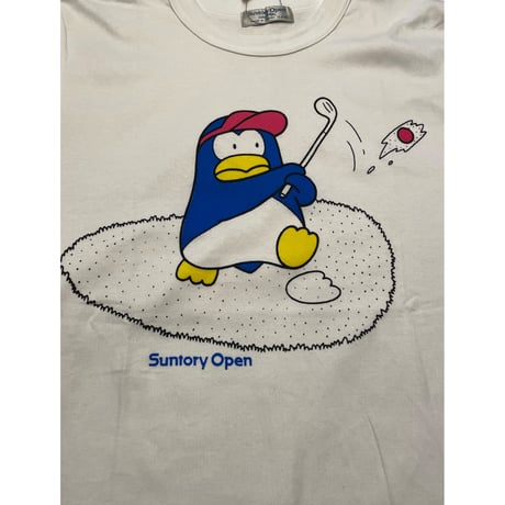 [DEADSTOCK] "SUNTORY" sontory cup⛳️ペンギン プリントTee💙