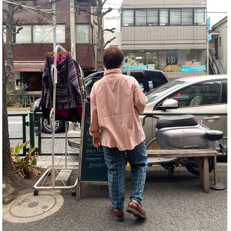 [USED] パステルPINK 💕コーデュロイシャツ