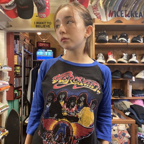 [USED] エアロスミス🎸ラグランtee