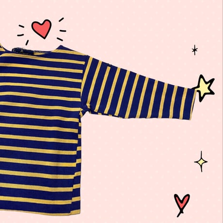 [USED]  DEAD STOCK‼︎ Le minor KIDS SIZE♡ボーダーTee