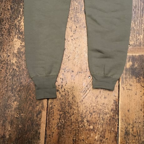 [DEADSTOCK!] フランス軍 カーキ色 SWEAT PANTS