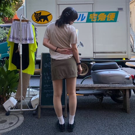 [USED] "mont-bell" 巻きミニスカート
