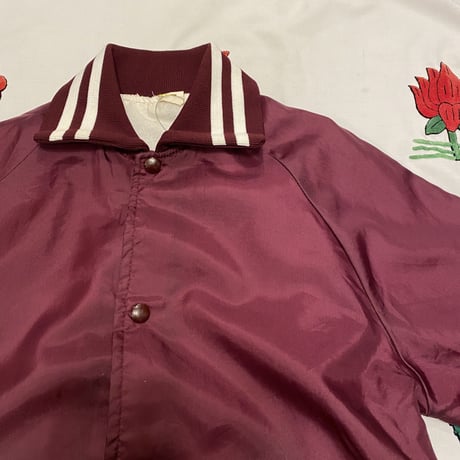 [USED] BURGUNDY NYLON スタジャン♡