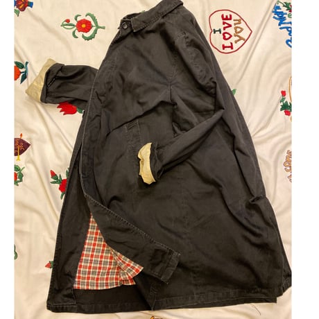 [USED] Vintage BLACK ステンカラーコート