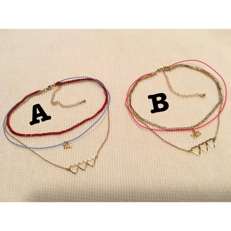 [BENICOTOY] ♡♡♡ 3連チョーカー