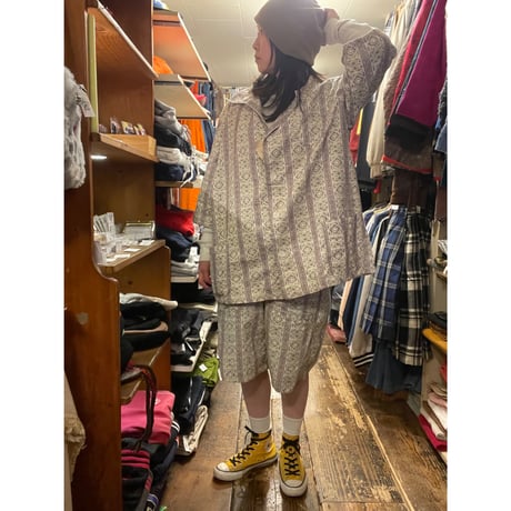 [DEADSTOCK] ポーランド🇵🇱VINTAGE PAJAMA SET UP