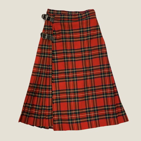 [USED] タータンチェックラップSKIRT❣️