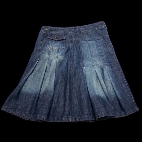 [USED] OLD Denim プリーツskirt