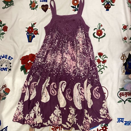 [USED] インド綿 ペイズリー キャミドレス♡