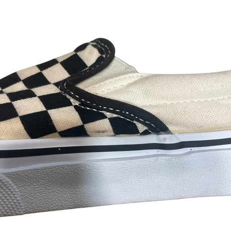 [USED] VANS CHECKER SLIP-ON / US6h