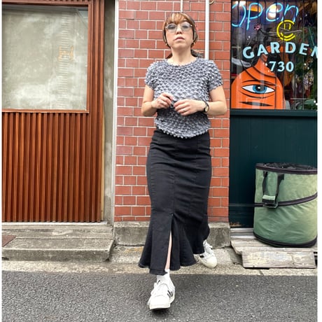 [USED]  BLACK デニムマーメイドスカート
