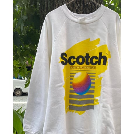 [DEADSTOCK] good print！80's "Scotch™️ " SWAET