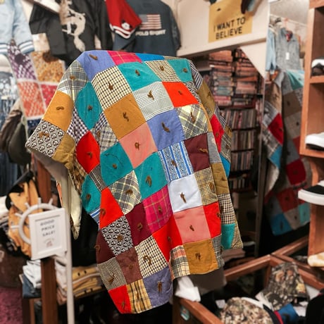 [USED]  Vintage ニット ブランケット 120×120cm  のコピー