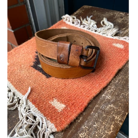 [USED]  vintage military Leather Belt