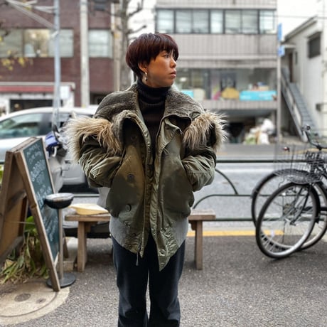 [USED]  OLD N-2B JKT made in USA. OLIVE