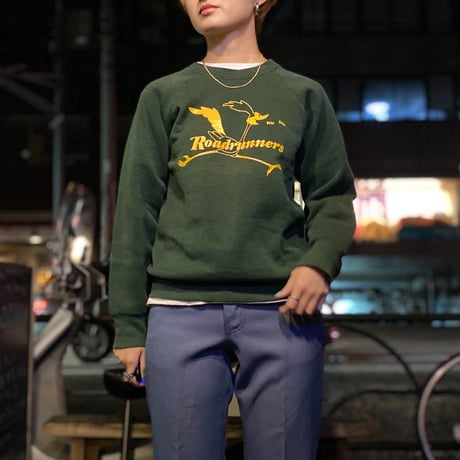 [USED] made in U.S.A. OLD "Roadrunner" SWEAT！