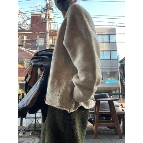 [USED] Wool Rich Vネックネップニット