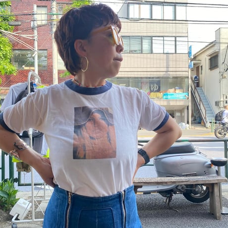 [USED]ブリジット・バルドー チビ トリムTee💙