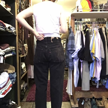 [USED] Levis 501 BLACK ダメージDENIM