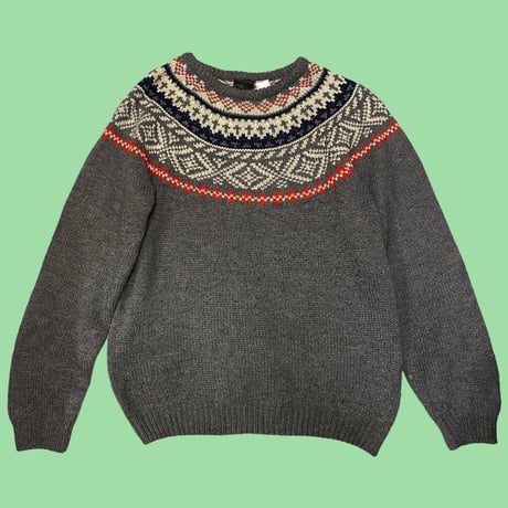[USED]  ノルディック柄 ACRYL KNIT