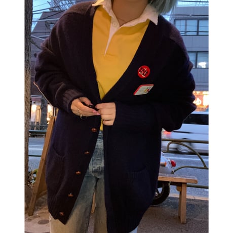 [USED]L.L.Bean肘当て付きBIGカーディガン🌲