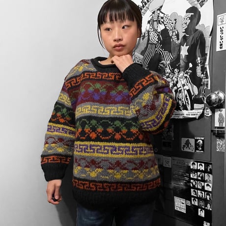 [USED]made in 🇳🇵100%wool knit