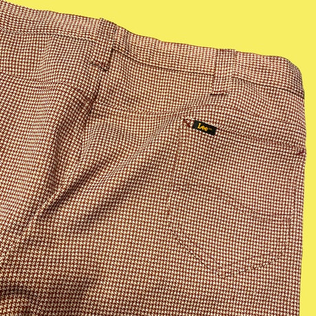 [vintage] 70's LEE 千鳥柄フレアパンツ