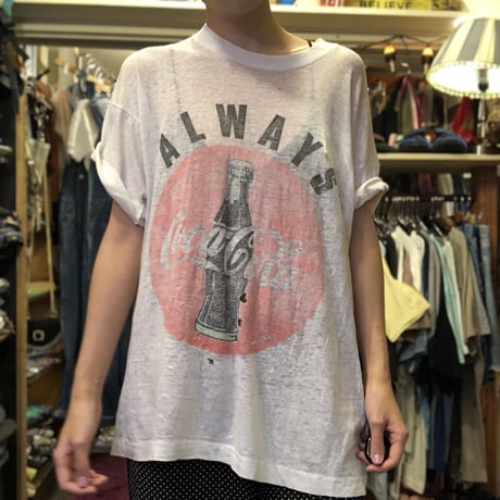 [USED] vintage CocaColaプリントTee