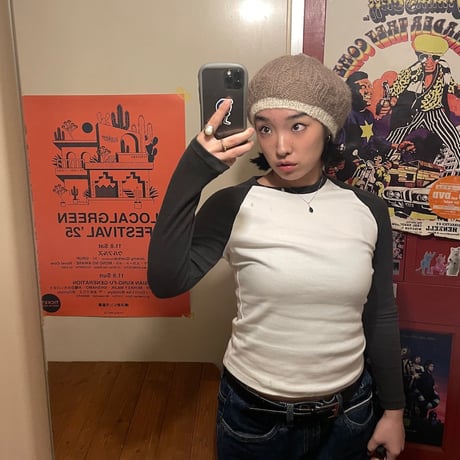 [USED] ニットベレー帽🤎