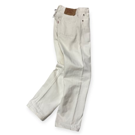 [USED] Levi's 501 WHITE🤍made in POLAND