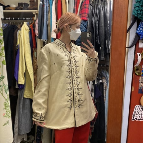 [USED] SILK CHINA JACKET🌼
