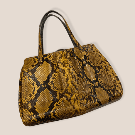 [USED]  パイソン Real Leather HAND BAG