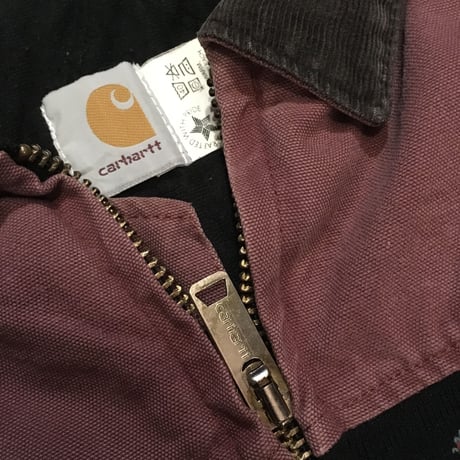 [USED] Carhartt 柄入り ダック JKT (グリーン/エンジ)