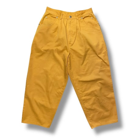 [USED] 80's P.S GITANO yellowバギーパンツ
